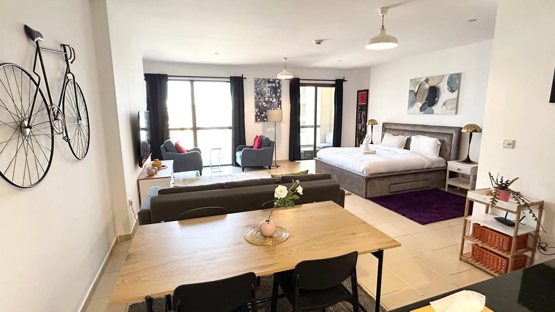 Breathtaking Sea And Palm View Spacious Studio With Vibrant Vibes In Jbr By Sweet Homes Dubai