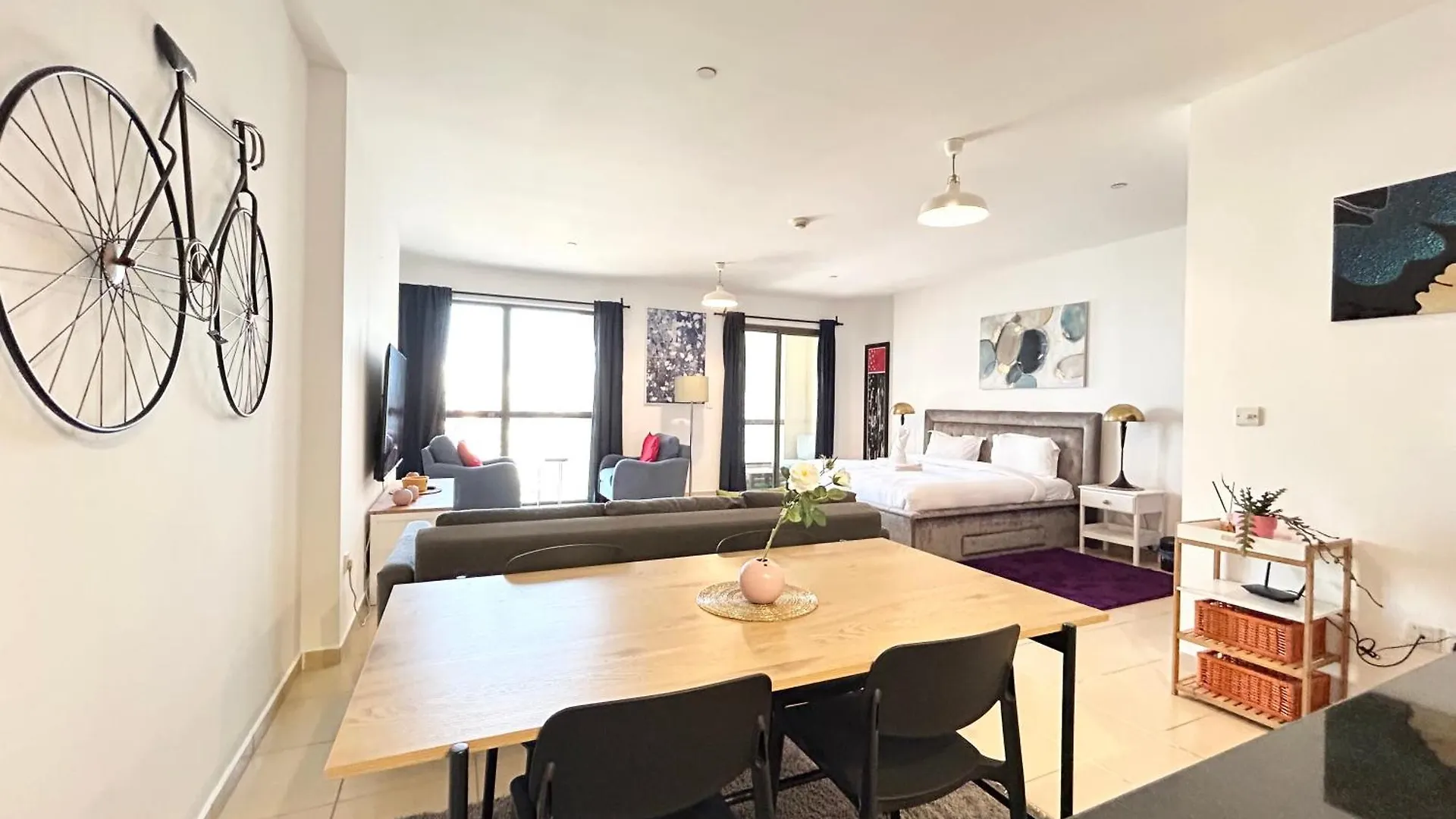Apartment Breathtaking Sea And Palm View Spacious Studio With Vibrant Vibes In Jbr By Sweet Homes Dubai